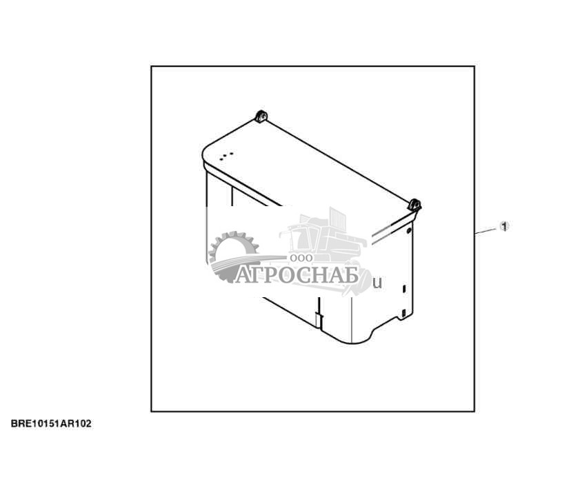 Навесное оборудование, инструментальный ящик, передний вспомогательный 